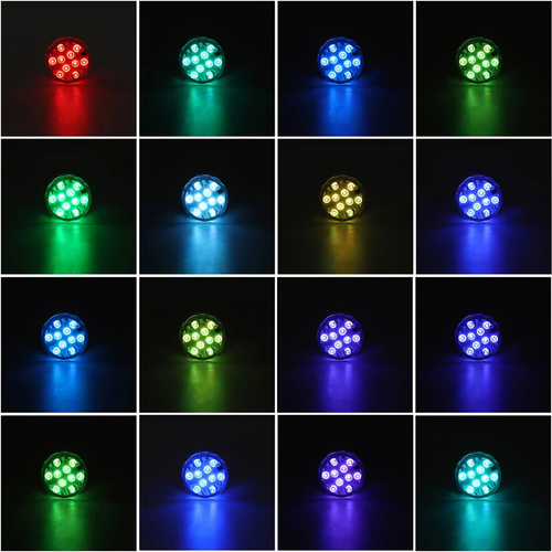 GloboStar® 79626 Υποβρύχια Διακοσμητική Φωτιζόμενη Βάση LED 5W για Μπουκάλια - Ποτήρια - Βάζα - Ναργιλέ Μπαταρίας με Ασύρματο Χειριστήριο IR Αδιάβροχη IP68 Πολύχρωμη RGB Dimmable