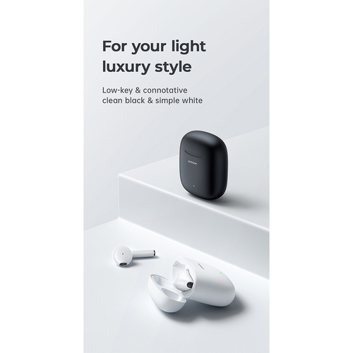 GloboStar® 87055 JOYROOM Originals JR-T13 Bilateral TWS Earphones με Θήκη Φόρτισης True Wireless Bluetooth V5.0 Binaural Συμβατό με iOS & Android Μαύρο