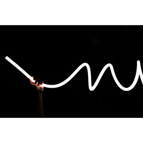 GloboStar® 70580 TUBE 360° Degree Neon Flex Epistar LED SMD 2835 1m 12W/m 120LED/m 1200lm/m 360° DC 24V Αδιάβροχη IP68 Ψυχρό Λευκό 6000K Dimmable