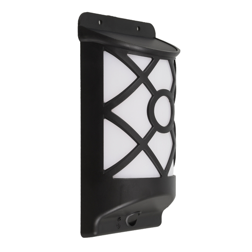 GLOBOSTAR® FLAMEART 71457 Διακοσμητικό Φωτιστικό Τοίχου LED 3W 90lm 120° DC 5V με Φωτοβολταϊκό Panel 5V 0.2W & Επαναφορτιζόμενη Μπαταρία Li-ion 3.2V 300mAh Αδιάβροχο IP65 Πορτοκαλί με Εφέ Φλόγας - Μ18 x Π10 x Υ5cm - 1 Χρόνο Εγγύηση