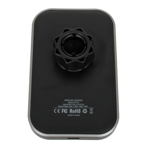 GloboStar® 79695 Μαγνητική Βάση Κινητού Αυτοκινήτου Max 15W USB σε USB Type-C με Κλιπ στον Αεραγωγό - Ασύρματη Φόρτιση MagSafe QuickCharge 3.0