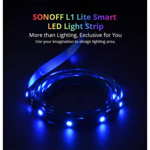 GloboStar® 80026 SONOFF L2-LITE-5M-EU-GR-R2 - Wi-Fi Smart RGB LED Light Strip SET 5M