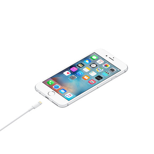 GloboStar® 86090 Καλώδιο Φόρτισης Fast Charging Data iPhone 1M από Regular USB 2.0 σε 8 Pin Lightning Λευκό