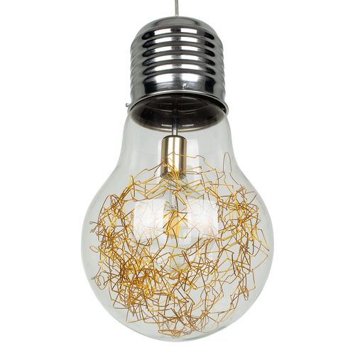 GLOBOSTAR® LAMP 00808 Μοντέρνο Κρεμαστό Φωτιστικό Οροφής με Ντουί 1 x E27 AC 220-240V IP20 - Πολύχρωμο - Μ30 x Π30 x Υ52cm