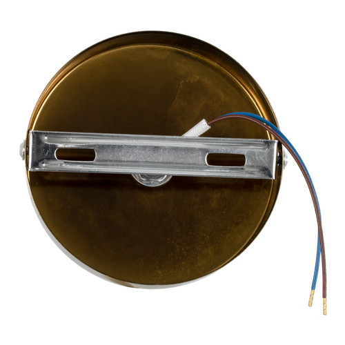 GLOBOSTAR® SARA 00846 Μοντέρνο Φωτιστικό Οροφής με Ντουί 1 x E27 AC 220-240V IP20 - Μπρούτζινο & Χρυσό - Μ10 x Π10 x Υ10.3cm