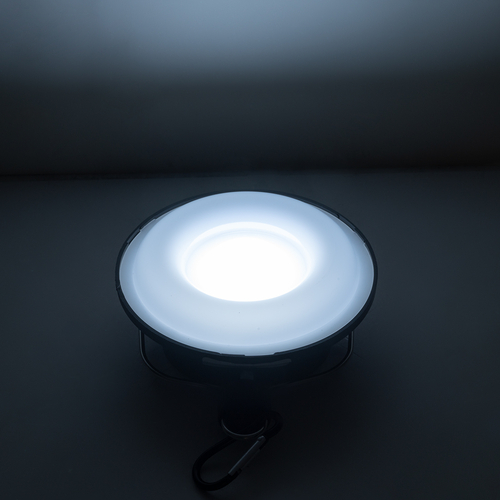 GLOBOSTAR® SOLARLAMP 71487 Λάμπα LED 15W 1500lm 180° DC 5V Powerbank με φορτιστή USB, Φωτοβολταϊκό Panel 5V 1W & Επαναφορτιζόμενη Μπαταρία Li-ion 3.2V 1700mAh IP20 Ψυχρό Λευκό 6000K - Μ12 x Π12 x Υ5cm - 2 Χρόνια Εγγύηση