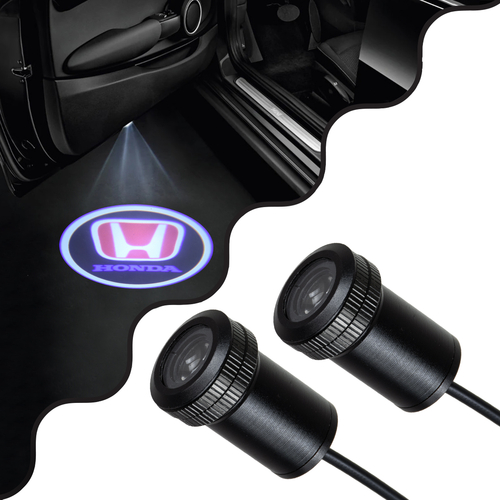 GLOBOSTAR® GHOSTLOGO 81608 Projector Προβολής Μάρκας Αυτοκινήτου HONDA LED 2.5W/5W 100lm/200lm 45° DC 12V Αδιάβροχο IP65 Ψυχρό Λευκό 6000K - CREE XHP35 Chip - Μ2.2 x Π3.4 x Υ2.2cm / Q1.9cm - Πακέτο 2 Τεμαχίων - 1 Χρόνο Εγγύηση