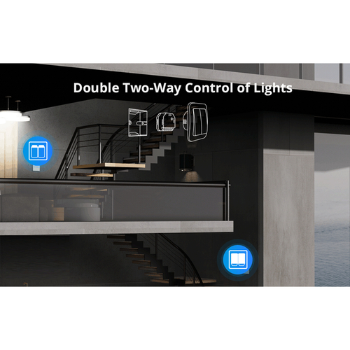 GloboStar® 80006 SONOFF DUALR3 - Wi-Fi Smart Switch Two Way Dual Relay & Power Measuring - 2 Output Channel