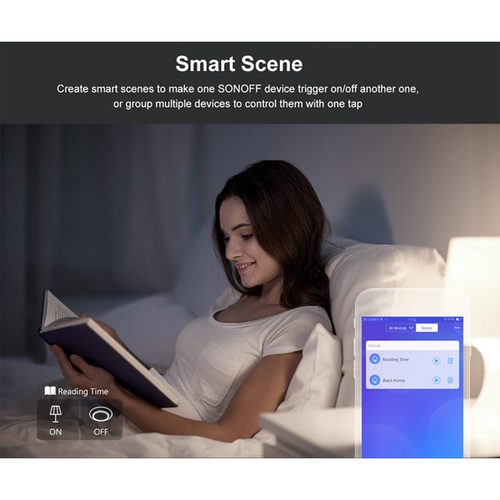 GloboStar® 80018 SONOFF T3EU1C-TX-EU-R2 - Wi-Fi Smart Wall Touch Button Switch 1 Way TX GR Series