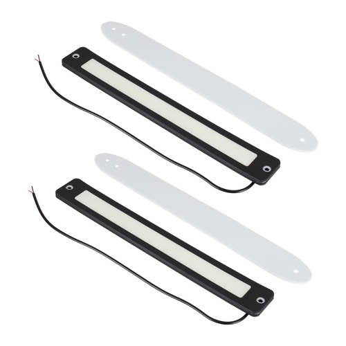 GloboStar® 81722 Σετ 2 Μπάρες DRL LED CREE COB 24W 3600lm 120° DC 12V Αδιάβροχες IP65 Ψυχρό Λευκό 6000K