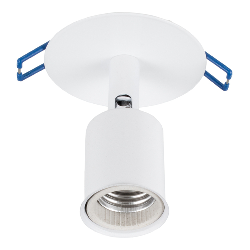 GLOBOSTAR® SARA 00848 Χωνευτό Φωτιστικό Οροφής με Ντουί 1 x E27 AC 220-240V IP20 - Λευκό - Μ8 x Π8 x Υ8.5cm / Q7cm