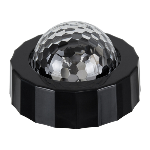 GloboStar® 81844 Φορητό Διακοσμητικό Φωτιστικό Ειδικών Φωτορυθμικών Εφέ PARTY Disco LED 3W DC 5V 300mAh Επαναφορτιζόμενο - Sound Activated - Καλώδιο Τροφοδοσίας USB - Βάση με Μαγνήτη - Πολύχρωμo RGB IP20 Μ7.5 x Π7.5 x Υ4.5cm