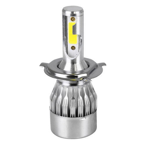 GLOBOSTAR® LEDKITC6 82002 Λάμπα H4 LED 24W/48W 3600lm/7200lm 360° DC 12-24V Αδιάβροχο IP65 Ψυχρό Λευκό 6000K - CREE COB Chip - Μ3.5 x Π3.5 x Υ9.5cm - Πακέτο 2 Τεμαχίων - 1 Χρόνο Εγγύηση