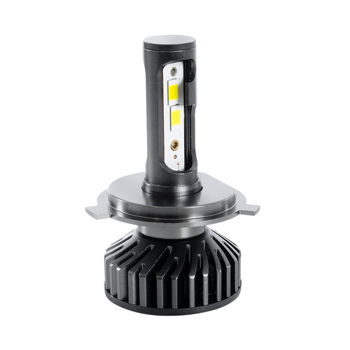 GLOBOSTAR® LEDKITF2 82022 Λάμπα H4 CANbus LED 30W/60W 3500lm/7000lm 360° DC 12-24V Αδιάβροχο IP65 Ψυχρό Λευκό 6000K - CREE COB Chip - Μ4 x Π4 x Υ7cm - Πακέτο 2 Τεμαχίων - 2 Χρόνια Εγγύηση