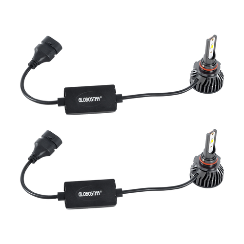 GLOBOSTAR® LEDKITF2 82029 Λάμπα HB3 9005 CANbus LED 30W/60W 3500lm/7000lm 360° DC 12-24V Αδιάβροχο IP65 Ψυχρό Λευκό 6000K - CREE COB Chip - Μ4 x Π4 x Υ6.6cm - Πακέτο 2 Τεμαχίων - 2 Χρόνια Εγγύηση