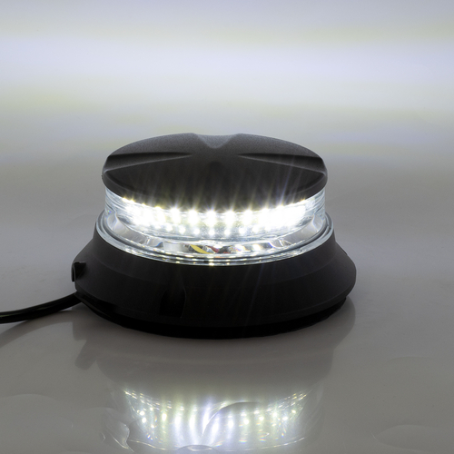 GloboStar® 85172 PRO Series Φάρος Σήμανσης Οχήματος Ασθενοφόρου για Αυτοκίνητα & Φορτηγά 6 Προγραμμάτων Φωτισμού STROBE LED SMD 3030 48W DC 10-30V Αδιάβροχος IP66 Ψυχρό Λευκό 6000K