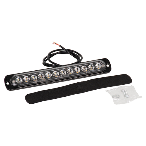 GloboStar® 85269 PRO Series Μπάρα Σήμανσης Οχήματος Οδικής Βοήθείας για Αυτοκίνητα & Φορτηγά 10 Προγραμμάτων Φωτισμού STROBE LED SMD 3030 15W DC 12-24V Αδιάβροχη IP65 Πορτοκαλί