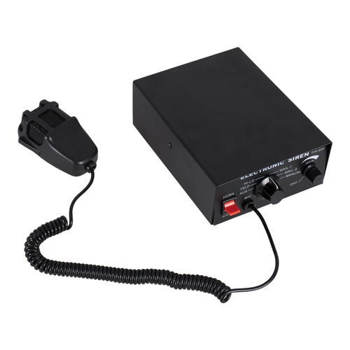 GloboStar® 85699 Τηλεβόας - Ντουντούκα - Σειρήνα - Κόρνα Αυτοκινήτου με 7 Προγράμματα Ήχητικών Εφέ Αστυνομίας - Πυροσβεστικής - Security με Μικρόφωνο - 200W 300db DC 12V Αδιάβροχο IP65