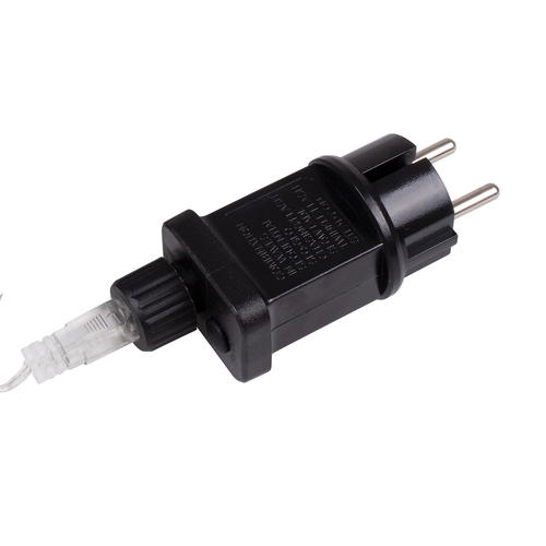 85833 Διακοσμητική Γιρλάντα 13 Μέτρα με Controller 8 Προγραμμάτων Εναλλαγών Φωτισμού - Επεκτεινόμενη 100 LED 3.6W AC 230V με Διάφανο Καλώδιο & Πρίζα Schuko Αδιάβροχη IP44 Θερμό Λευκό 3000K Μ13m