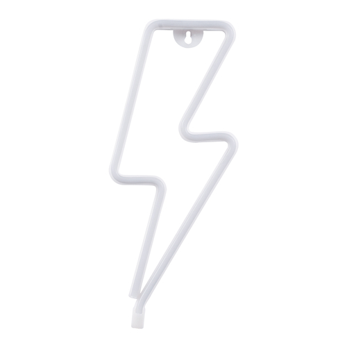 GloboStar® 78590 Φωτιστικό Ταμπέλα Φωτεινή Επιγραφή NEON LED Σήμανσης LIGHT STRIKE 5W με Καλώδιο Τροφοδοσίας USB - Μπαταρίας 3xAAA (Δεν Περιλαμβάνονται) - Θερμό Λευκό 2700K