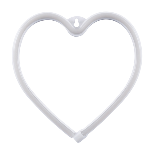 GloboStar® 78592 Φωτιστικό Ταμπέλα Φωτεινή Επιγραφή NEON LED Σήμανσης HEART 5W με Καλώδιο Τροφοδοσίας USB - Μπαταρίας 3xAAA (Δεν Περιλαμβάνονται) - Ροζ