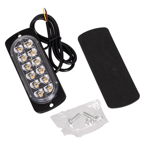 GloboStar® 85264 PRO Series Μπάρα Σήμανσης Οχήματος Οδικής Βοήθείας για Αυτοκίνητα & Φορτηγά Φωτισμού STROBE LED SMD 3030 12W DC 12-24V Αδιάβροχη IP65 Πορτοκαλί