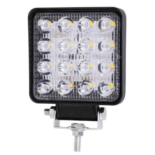 GLOBOSTAR® WORKPRO 85407 Προβολάκι LED 48W 4800lm 45° DC 10-30V Αδιάβροχο IP65 Ψυχρό Λευκό 6000K - CREE XBD Chip - Μ10.8 x Π3.2 x Υ12.8cm - 2 Χρόνια Εγγύηση
