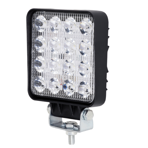 GLOBOSTAR® WORKPRO 85407 Προβολάκι LED 48W 4800lm 45° DC 10-30V Αδιάβροχο IP65 Ψυχρό Λευκό 6000K - CREE XBD Chip - Μ10.8 x Π3.2 x Υ12.8cm - 2 Χρόνια Εγγύηση