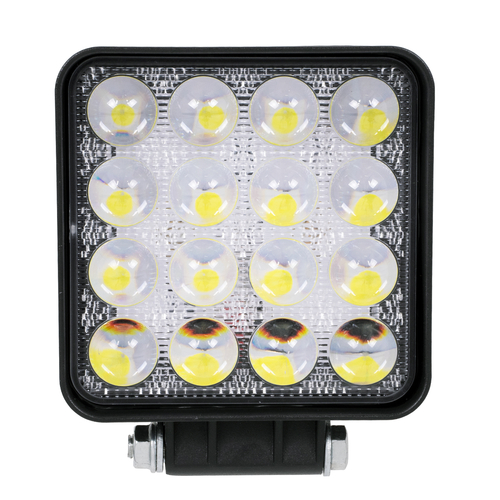 GLOBOSTAR® WORKPRO 85408 Προβολάκι LED 48W 4800lm 45° DC 10-30V Αδιάβροχο IP65 Ψυχρό Λευκό 6000K - CREE XBD 7D Chip - Μ10.8 x Π3.2 x Υ12.8cm - 2 Χρόνια Εγγύηση