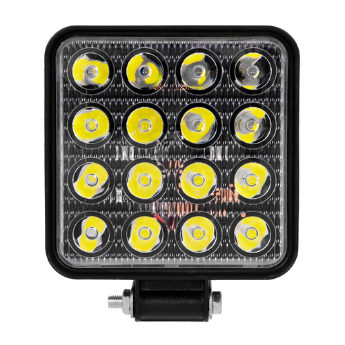 GLOBOSTAR® WORKPRO 85409 Προβολάκι LED 48W 4800lm 45° DC 10-30V Αδιάβροχο IP65 Ψυχρό Λευκό 6000K - CREE COB Chip - Μ10.8 x Π3.2 x Υ12.8cm - 2 Χρόνια Εγγύηση