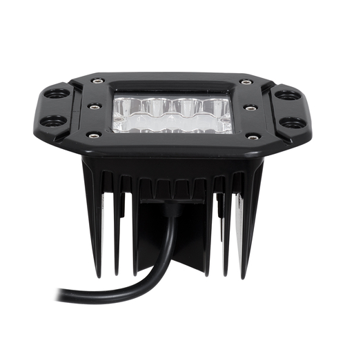 GloboStar® 85442 PRO Series Χωνευτός Προβολέας Εργασίας - Φώτα Ημέρας - Working Light - DRL για Αυτοκίνητα & Φορτηγά LED CREE XBD 42W 4200lm DC 10-30V Αδιάβροχο IP65 Ψυχρό Λευκό 6000K