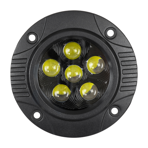 GloboStar® 85445 PRO Series Χωνευτός Προβολέας Εργασίας - Φώτα Ημέρας - Working Light - DRL για Αυτοκίνητα & Φορτηγά LED CREE XBD 24W 2400lm DC 10-30V Αδιάβροχο IP65 Ψυχρό Λευκό 6000K