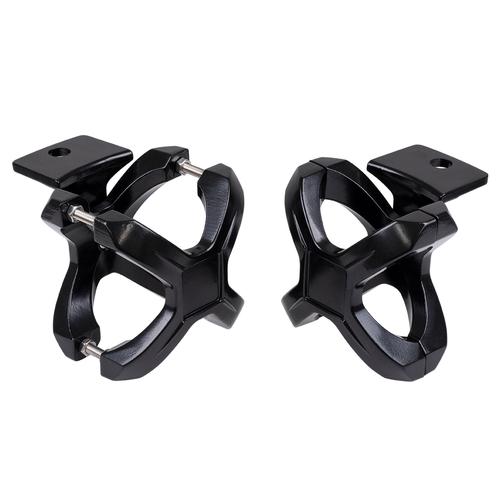 GloboStar® 85556 ΣΕΤ 2 Βάσεις Στήριξης για Μπάρες - Προβολάκια LED Rollbar JEEP BAR Holder - Brackets - 2.25 έως 3 Inches Universal