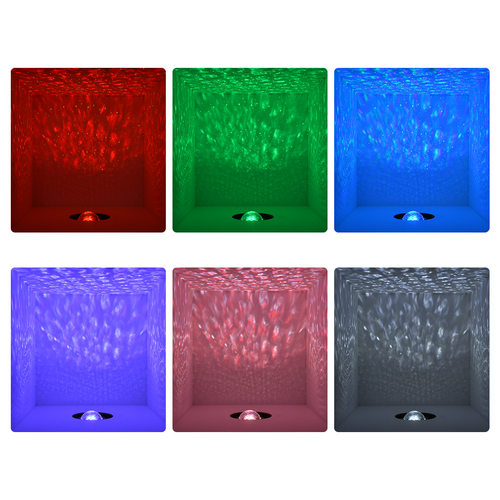 GloboStar® 85817 Μαύρο Επιτραπέζιο Διακοσμητικό Φωτιστικό Ειδικών Εφε NIGHT GALAXY WORLD 3D LED 10W DC 5V 2200mAh Επαναφορτιζόμενο με Bluetooth Speaker - Sound Activated - Καλώδιο Τροφοδοσίας USB και Ασύρματο Χειριστήριο RF 2.4Ghz Πολύχρωμo RGBW Dimmable