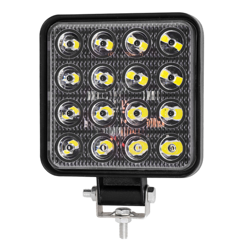 GLOBOSTAR® WORKPRO 85409 Προβολάκι LED 48W 4800lm 45° DC 10-30V Αδιάβροχο IP65 Ψυχρό Λευκό 6000K - CREE COB Chip - Μ10.8 x Π3.2 x Υ12.8cm - 2 Χρόνια Εγγύηση