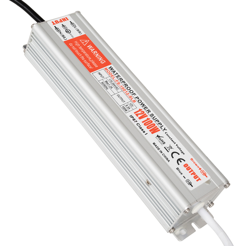 GloboStar® 73052 Μεταλλικό Τροφοδοτικό SELV για Προϊόντα LED 100W 8.3A - AC 220-240V σε DC 12V - Αδιάβροχο IP67 L22.3 x W5.3 x H3.4cm - 3 Χρόνια Εγγύηση