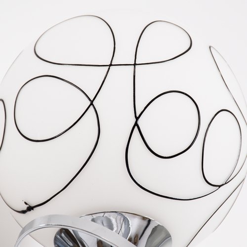 GLOBOSTAR® CANTER 00634 Μοντέρνο Φωτιστικό Τοίχου - Απλίκα με Ντουί 1 x E27 AC 220-240V IP20 - Ασημί & Λευκό - Μ14 x Π15 x Υ30cm