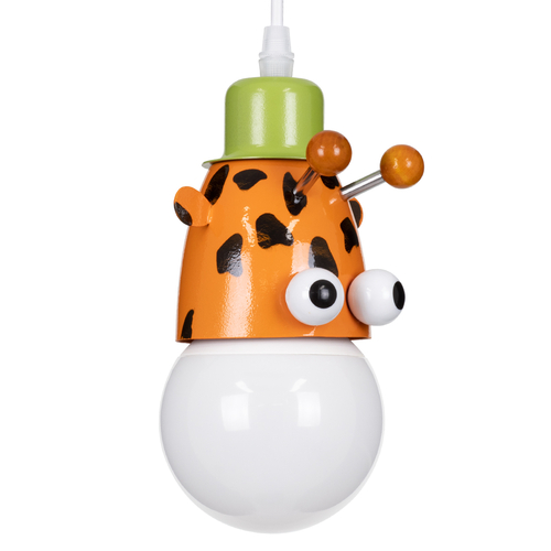 GLOBOSTAR® GIRAFFE 00638 Παιδικό Κρεμαστό Φωτιστικό Οροφής με Ντουί 1 x E27 AC 220-240V IP20 - Πολύχρωμο - Μ12 x Π10.5 x Υ13.5cm