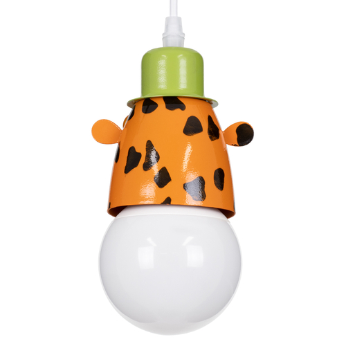 GLOBOSTAR® GIRAFFE 00638 Παιδικό Κρεμαστό Φωτιστικό Οροφής με Ντουί 1 x E27 AC 220-240V IP20 - Πολύχρωμο - Μ12 x Π10.5 x Υ13.5cm