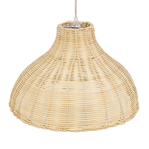 GLOBOSTAR® MAYOTTE 00724 Boho Κρεμαστό Φωτιστικό Οροφής με Ντουί 1 x E27 AC 220-240V IP20 - Μπεζ - Μ40 x Π40 x Υ28cm