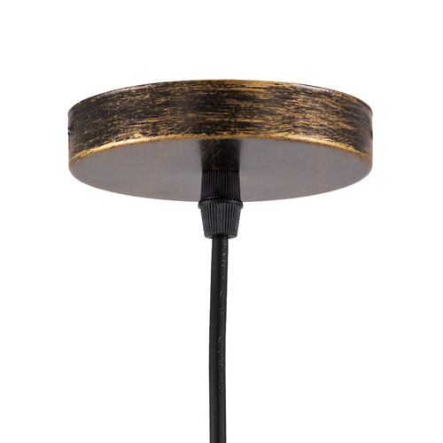 GLOBOSTAR® CUBE 00803 Μοντέρνο Κρεμαστό Φωτιστικό Οροφής με Ντουί 1 x E27 AC 220-240V IP20 - Χάλκινο Εφέ Σκουριάς - Μ25 x Π25 x Υ25cm