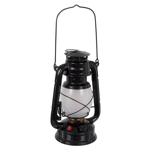 GloboStar® 76546 Επιτραπέζιο Φωτιστικό Πορτατίφ LED 10W 500lm 360° με Μπαταρίες (Περιλαμβάνονται) IP20 Ultra Θερμό Λευκό 1800K Μαύρο Μέταλλο - Μ15 x Π11.5 x Υ23.5cm - 2 Xρόνια Εγγύηση