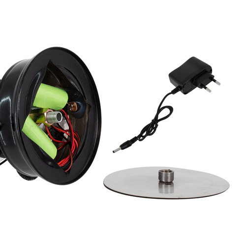 GloboStar® 76547 Επιτραπέζιο Φωτιστικό Πορτατίφ LED 10W 500lm 360° με Μπαταρίες (Περιλαμβάνονται) IP20 Ultra Θερμό Λευκό 1800K Μπρούτζινο Μέταλλο - Μ15 x Π11.5 x Υ23.5cm - 2 Xρόνια Εγγύηση