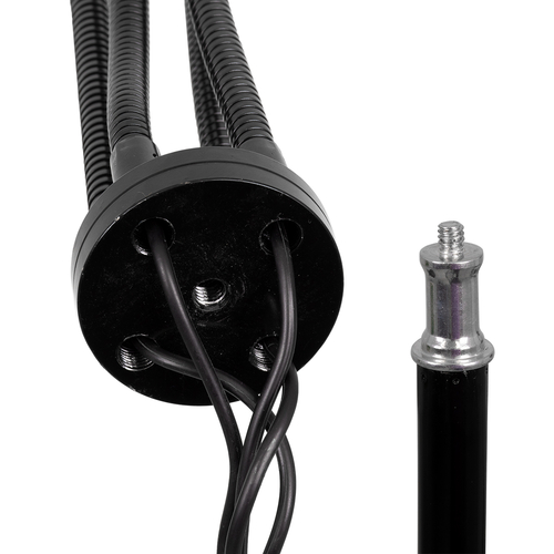 GloboStar® 85956 Grow Light Full Spectrum LED Φωτιστικό Ανάπτυξης Φυτών Γλάστρας με 4 Κινούμενες Κεφαλές & Τρίποδο 150cm SMD 2835 20W 180° AC230V IP20 με Dimmer & Timer Εσωτερικού Χώρου για Κάλυψη Επιφάνειας 1m x 1m Πλήρους Φάσματος Φωτισμού