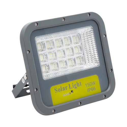 GloboStar® HECATE 90205 Αυτόνομος Ηλιακός Προβολέας LED SUPREME Series SMD 150W 15000lm με Ενσωματωμένη Μπαταρία 15000mAh - Φωτοβολταϊκό Πάνελ με Αισθητήρα Ημέρας-Νύχτας και Ασύρματο Χειριστήριο RF 2.4Ghz Αδιάβροχος IP66 Ψυχρό Λευκό 6000K - 3 Χρόνια Εγγύηση