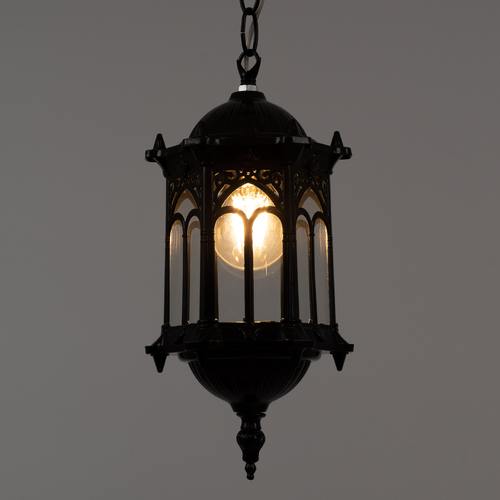 GLOBOSTAR® DARCY 00655 Vintage Κρεμαστό Φωτιστικό Οροφής με Ντουί 1 x E27 AC 220-240V IP20 - Μαύρο - Μ15.5 x Π15.5 x Υ32.5cm