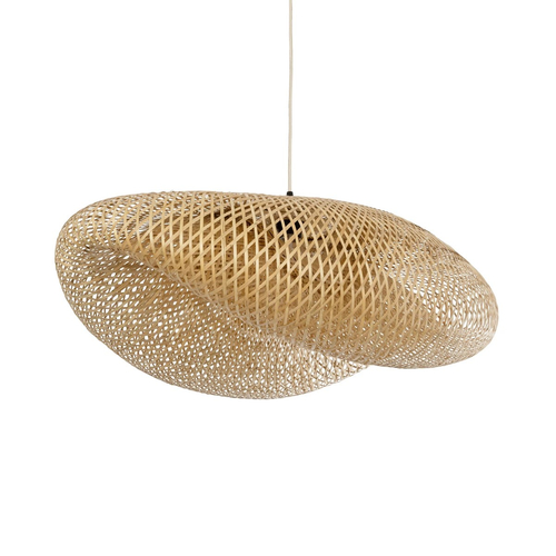 GLOBOSTAR® MEXICO 00720 Boho Κρεμαστό Φωτιστικό Οροφής με Ντουί 1 x E27 AC 220-240V IP20 - Μπεζ - Μ85 x Π55 x Υ36cm