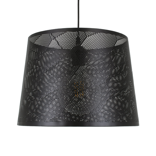 GLOBOSTAR® SPARKLE 00733 Μοντέρνο Κρεμαστό Φωτιστικό Οροφής με Ντουί 1 x E27 AC 220-240V IP20 - Μαύρο - Μ35 x Π35 x Υ26cm