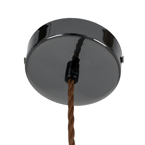 GLOBOSTAR® ΑΧΤΟΝ 00755 Μοντέρνο Κρεμαστό Φωτιστικό Οροφής LED 7W 500lm 180° AC 220-240V IP20 Θερμό Λευκό 2700K - Sanan SMD Chip - Μαύρο & Μαύρο Φιμέ - Μ17 x Π17 x Υ18cm - 2 Χρόνια Εγγύηση