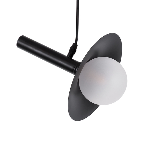 GLOBOSTAR® CELEST 00789 Μοντέρνο Κρεμαστό Φωτιστικό Οροφής με Ντουί 1 x G9 AC 220-240V IP20 - Μαύρο & Λευκό - Μ20 x Π20 x Υ26.5cm